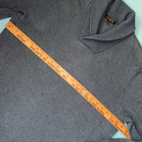 BANANA REPUBLIC wool cotton blend long sleeve sweater shawl collar NEW size XL - Picture 7 of 10